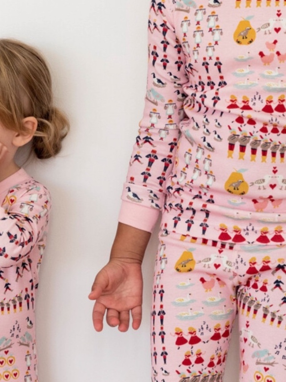 Hanna Anderson "12 Days of Christmas" Pink Pajamas 100% Organic Cotton US Size 5